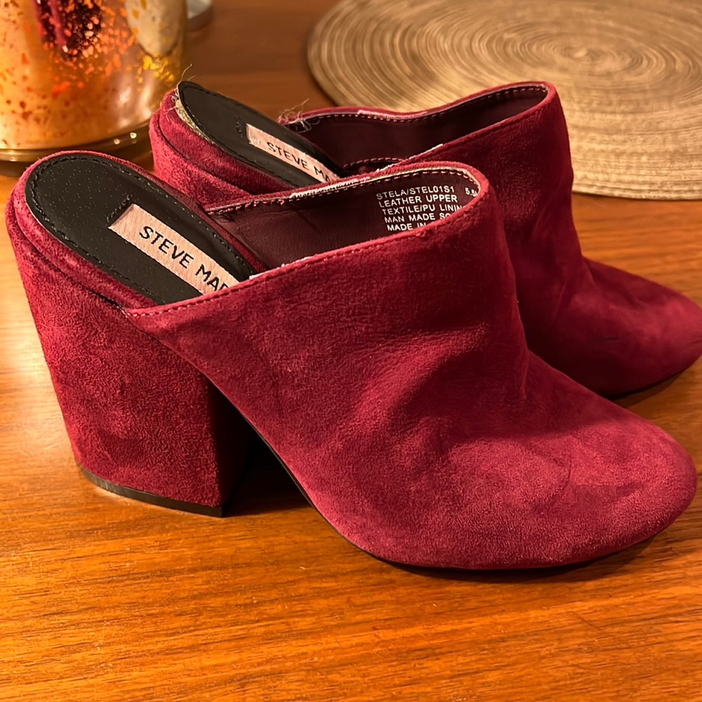 Steve Madden mules booties suede